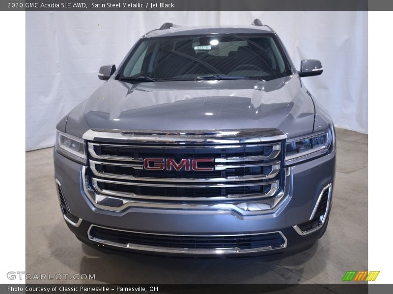Satin Steel Metallic / Jet Black 2020 GMC Acadia SLE AWD