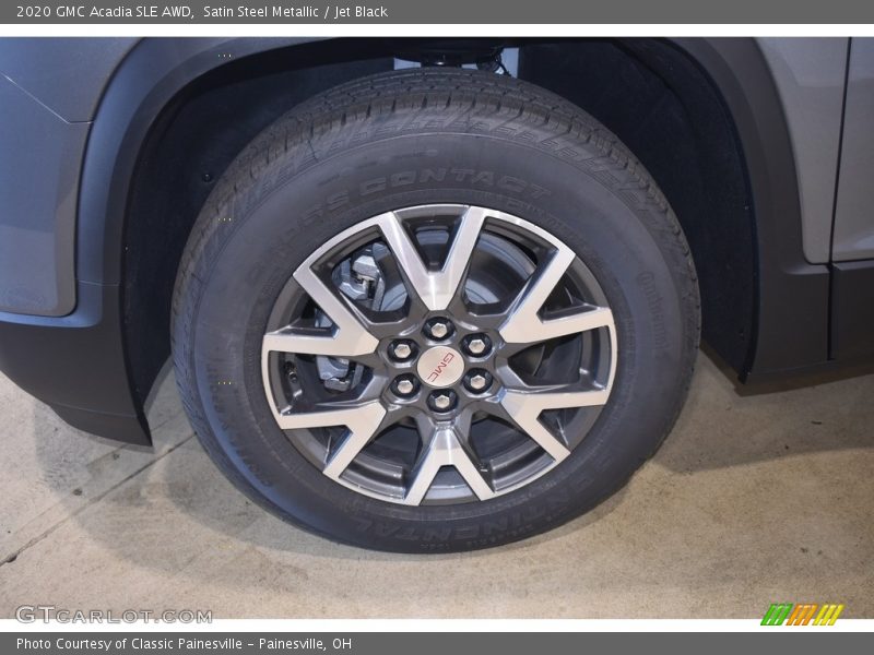Satin Steel Metallic / Jet Black 2020 GMC Acadia SLE AWD