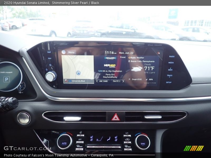 Shimmering Silver Pearl / Black 2020 Hyundai Sonata Limited