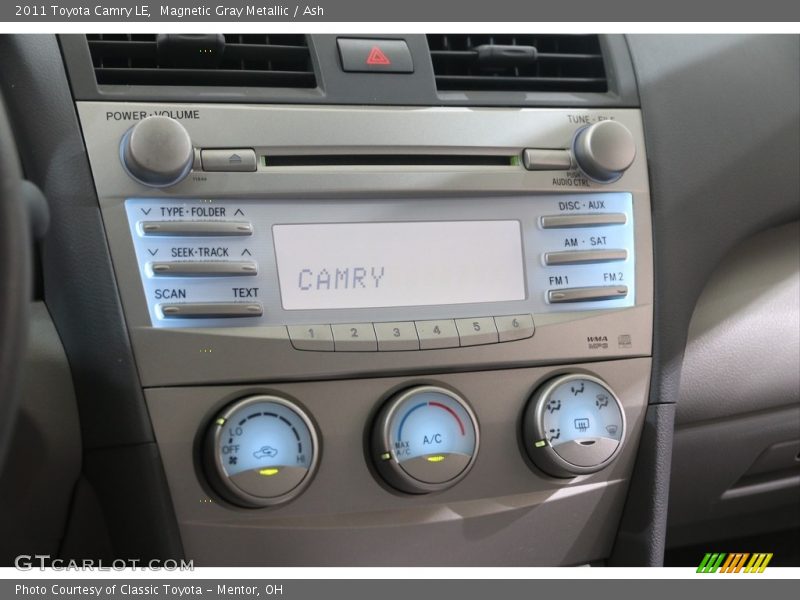 Magnetic Gray Metallic / Ash 2011 Toyota Camry LE
