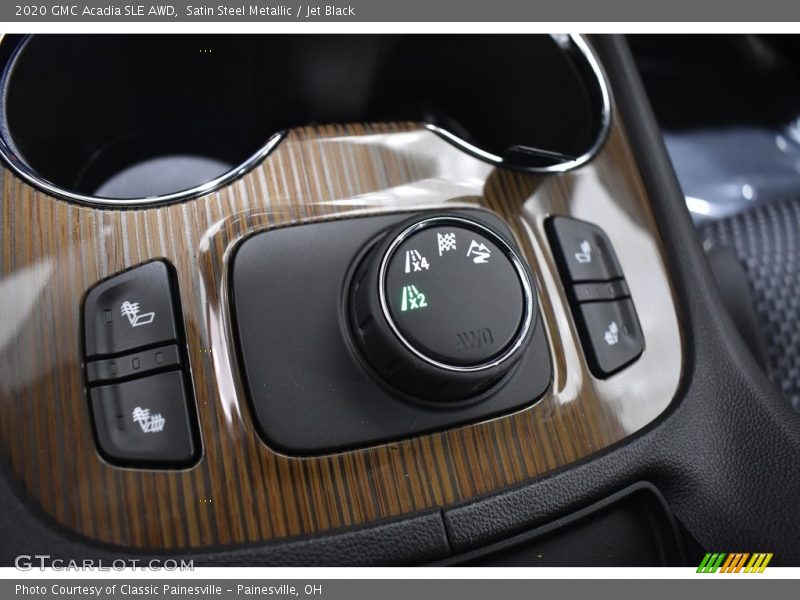 Satin Steel Metallic / Jet Black 2020 GMC Acadia SLE AWD