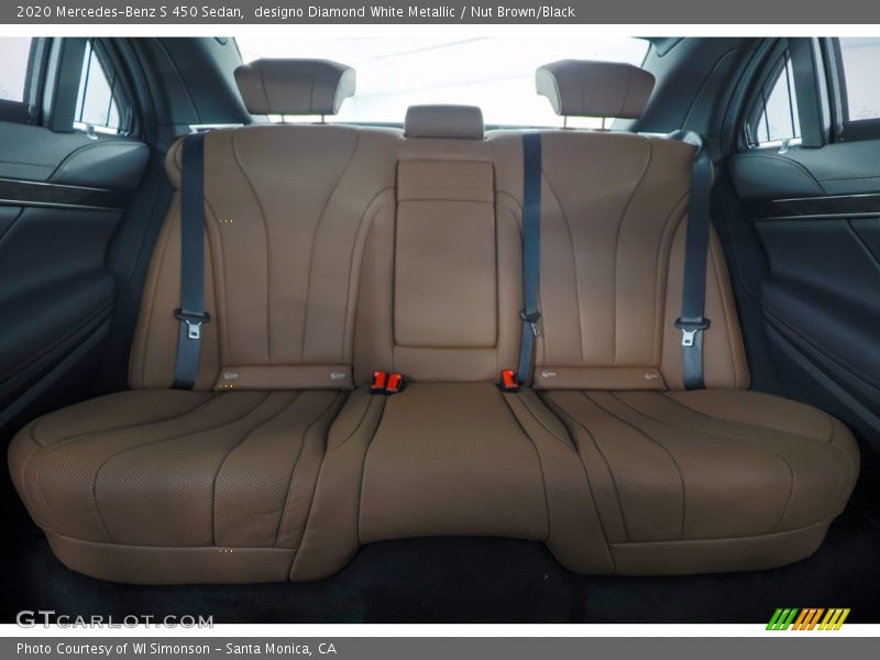 designo Diamond White Metallic / Nut Brown/Black 2020 Mercedes-Benz S 450 Sedan