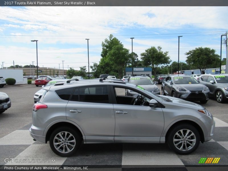 Silver Sky Metallic / Black 2017 Toyota RAV4 Platinum