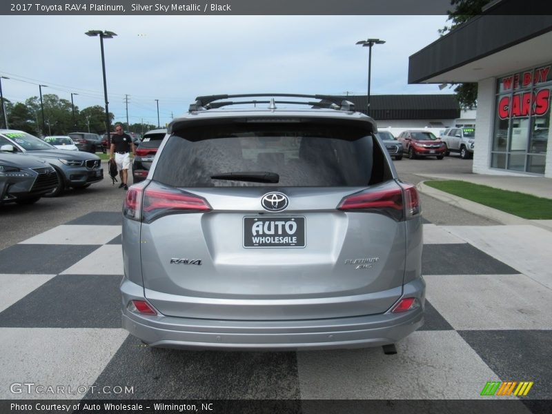 Silver Sky Metallic / Black 2017 Toyota RAV4 Platinum