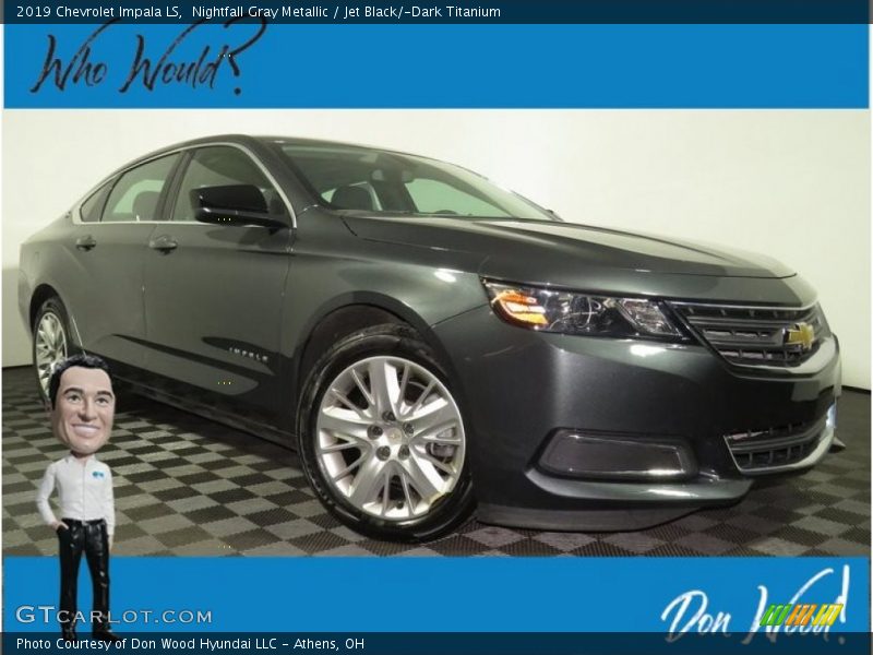 Nightfall Gray Metallic / Jet Black/­Dark Titanium 2019 Chevrolet Impala LS