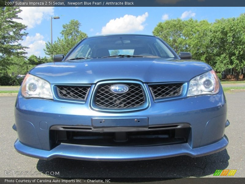 Newport Blue Pearl / Anthracite Black 2007 Subaru Impreza 2.5i Sedan