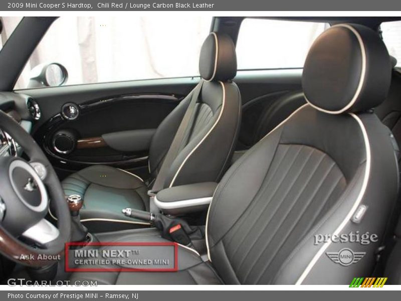 Chili Red / Lounge Carbon Black Leather 2009 Mini Cooper S Hardtop