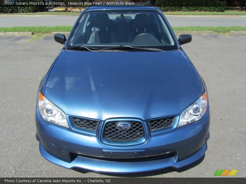 Newport Blue Pearl / Anthracite Black 2007 Subaru Impreza 2.5i Sedan