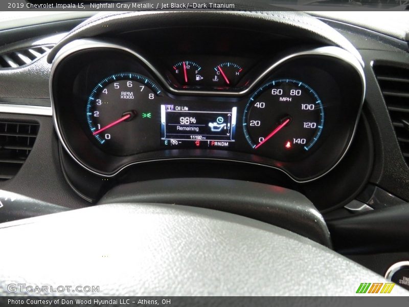Nightfall Gray Metallic / Jet Black/­Dark Titanium 2019 Chevrolet Impala LS