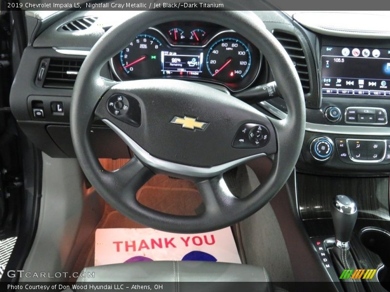 Nightfall Gray Metallic / Jet Black/­Dark Titanium 2019 Chevrolet Impala LS
