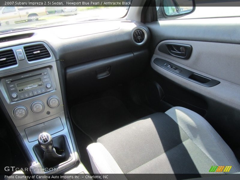 Newport Blue Pearl / Anthracite Black 2007 Subaru Impreza 2.5i Sedan