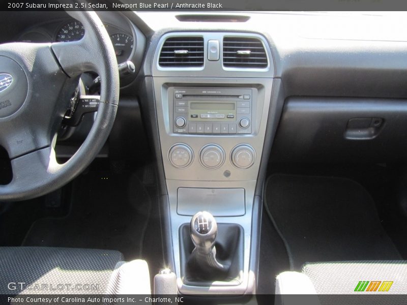 Newport Blue Pearl / Anthracite Black 2007 Subaru Impreza 2.5i Sedan