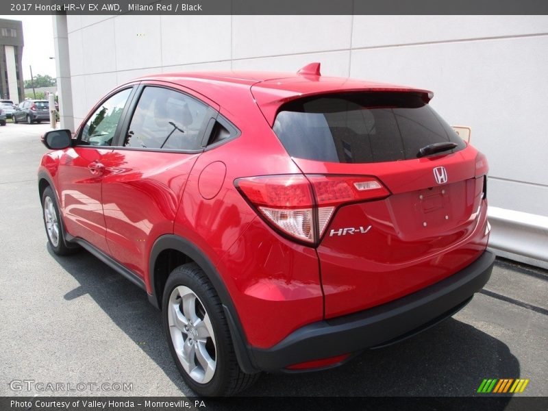 Milano Red / Black 2017 Honda HR-V EX AWD