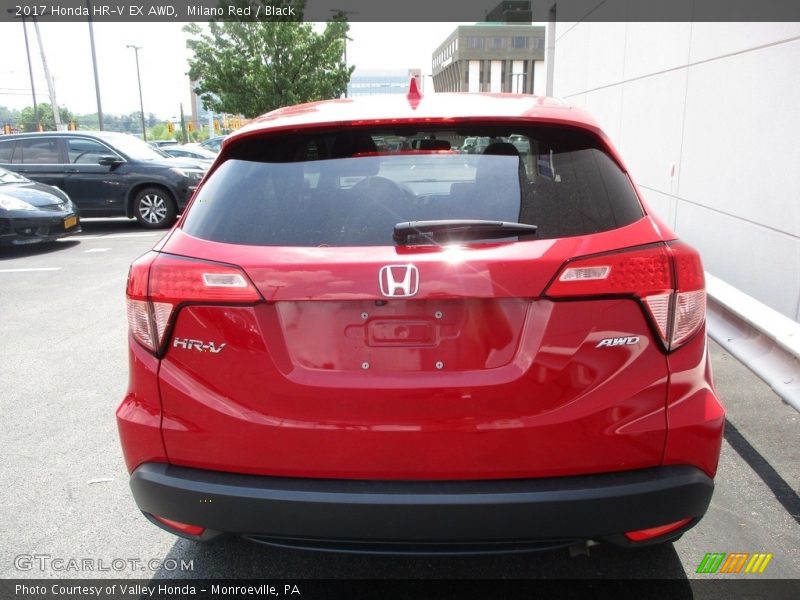 Milano Red / Black 2017 Honda HR-V EX AWD