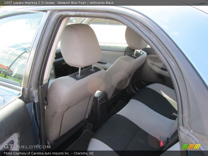 Newport Blue Pearl / Anthracite Black 2007 Subaru Impreza 2.5i Sedan