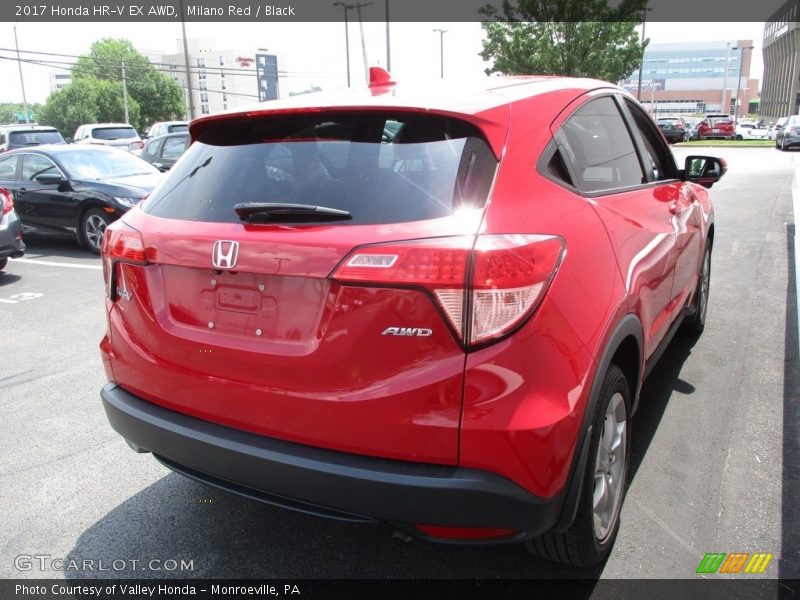 Milano Red / Black 2017 Honda HR-V EX AWD