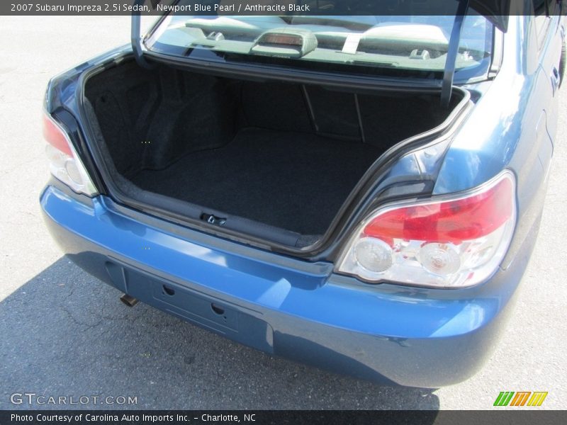 Newport Blue Pearl / Anthracite Black 2007 Subaru Impreza 2.5i Sedan