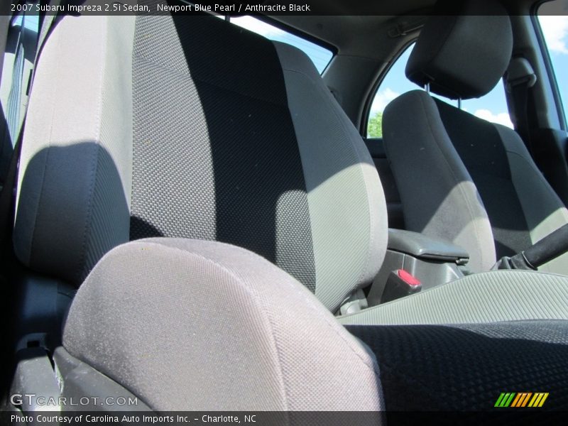 Newport Blue Pearl / Anthracite Black 2007 Subaru Impreza 2.5i Sedan