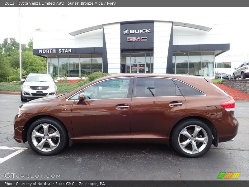Sunset Bronze Mica / Ivory 2012 Toyota Venza Limited AWD