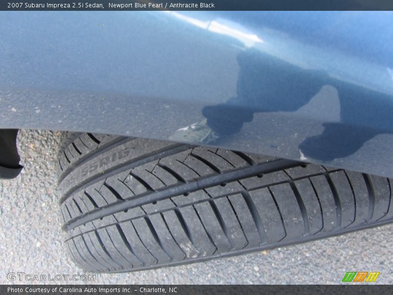 Newport Blue Pearl / Anthracite Black 2007 Subaru Impreza 2.5i Sedan