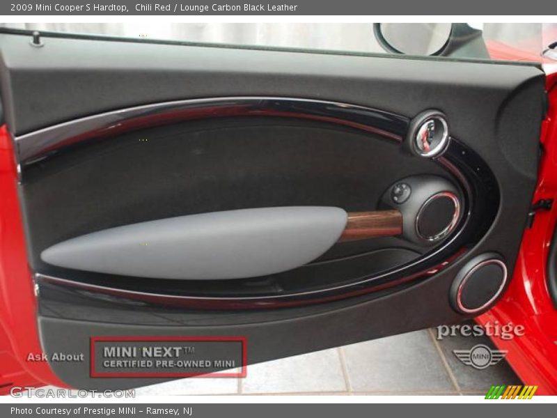 Chili Red / Lounge Carbon Black Leather 2009 Mini Cooper S Hardtop