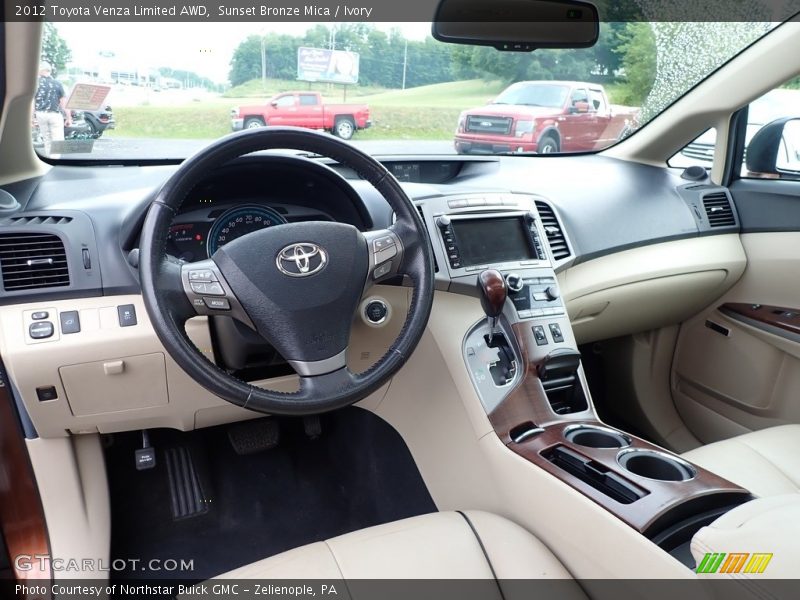 Sunset Bronze Mica / Ivory 2012 Toyota Venza Limited AWD