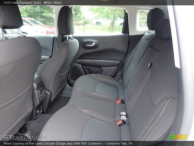 White / Black 2020 Jeep Compass Sport