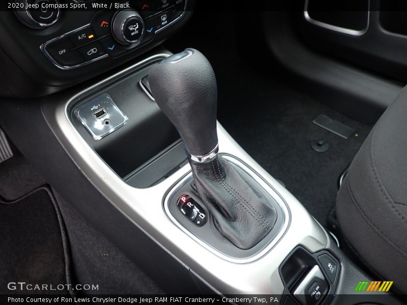 White / Black 2020 Jeep Compass Sport