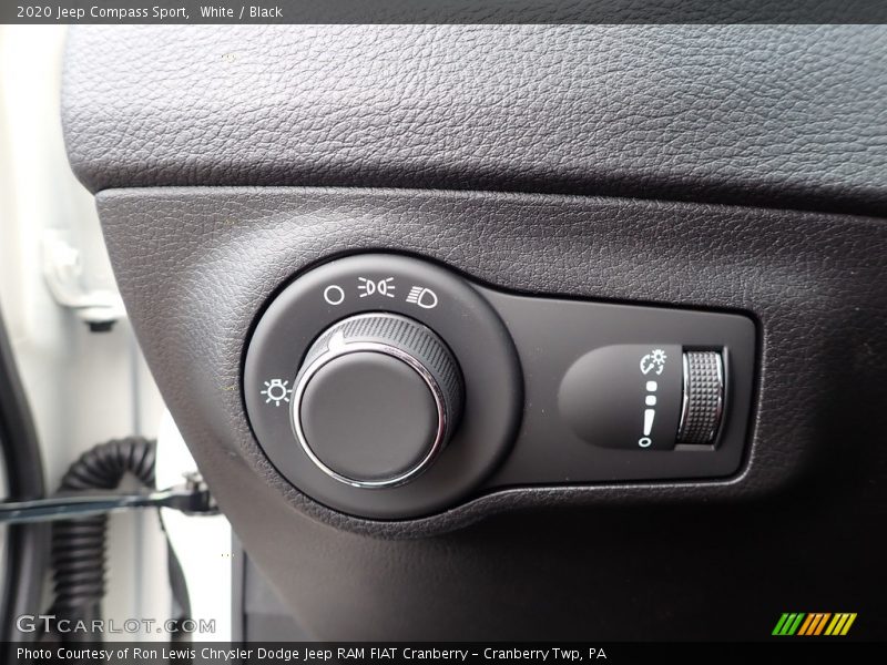 White / Black 2020 Jeep Compass Sport