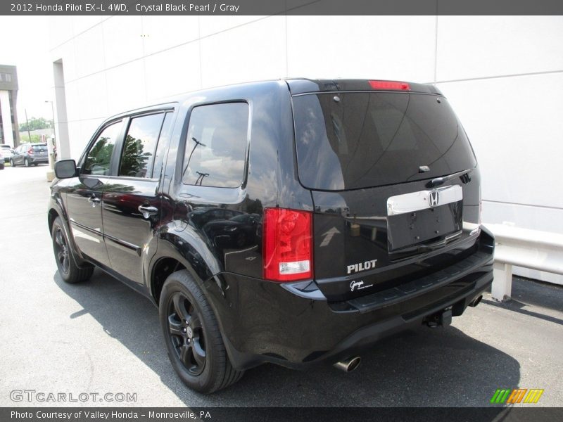 Crystal Black Pearl / Gray 2012 Honda Pilot EX-L 4WD