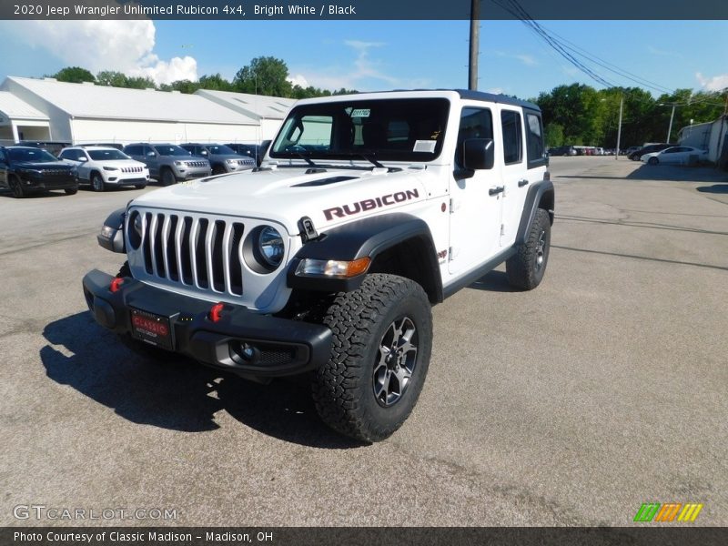 Bright White / Black 2020 Jeep Wrangler Unlimited Rubicon 4x4