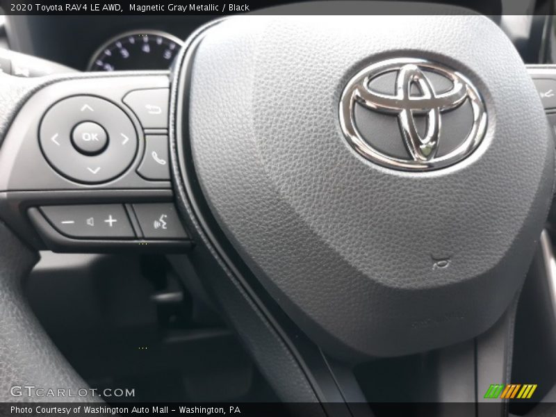 Magnetic Gray Metallic / Black 2020 Toyota RAV4 LE AWD