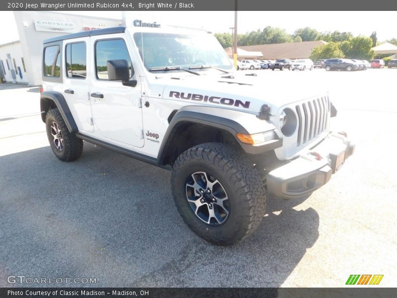 Bright White / Black 2020 Jeep Wrangler Unlimited Rubicon 4x4