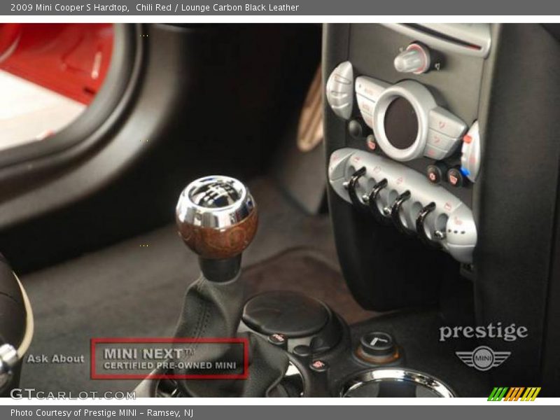 Chili Red / Lounge Carbon Black Leather 2009 Mini Cooper S Hardtop