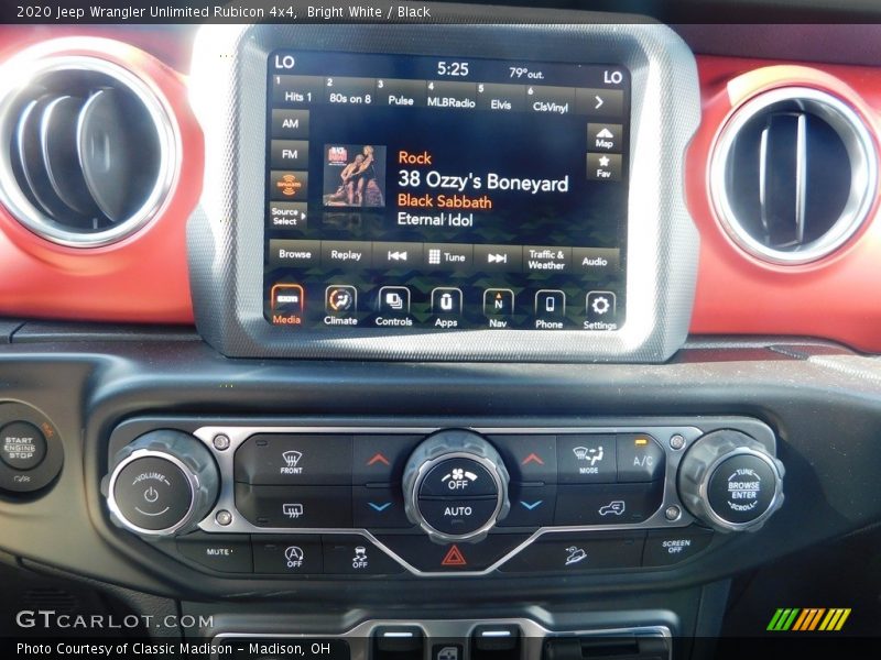 Bright White / Black 2020 Jeep Wrangler Unlimited Rubicon 4x4