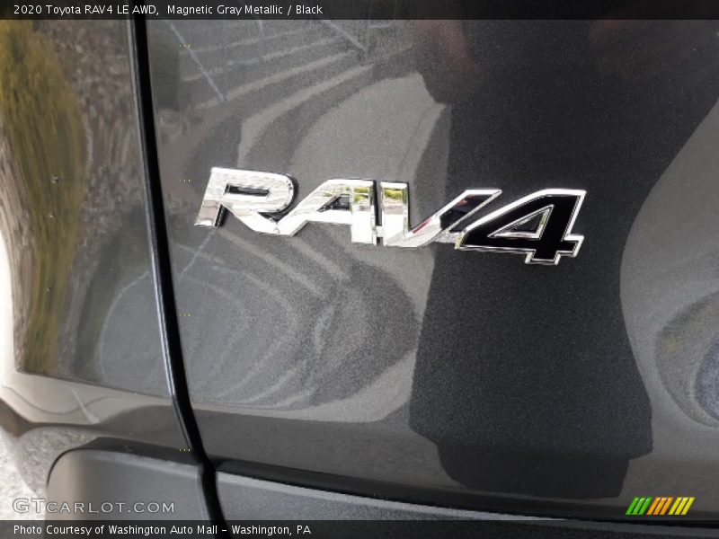 Magnetic Gray Metallic / Black 2020 Toyota RAV4 LE AWD