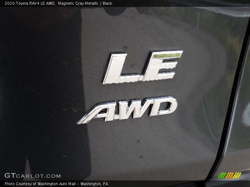 Magnetic Gray Metallic / Black 2020 Toyota RAV4 LE AWD