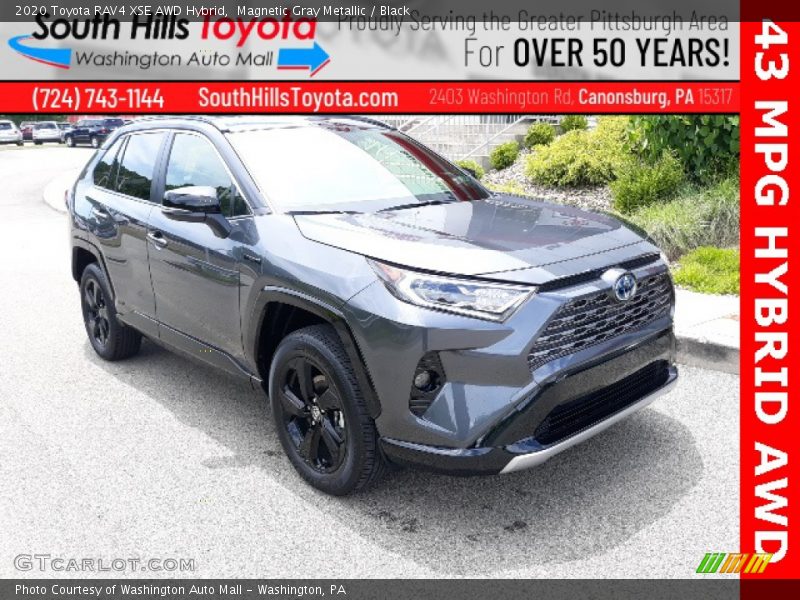Magnetic Gray Metallic / Black 2020 Toyota RAV4 XSE AWD Hybrid