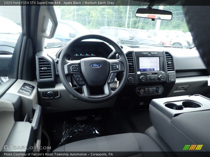 Agate Black / Medium Earth Gray 2020 Ford F150 STX SuperCrew 4x4