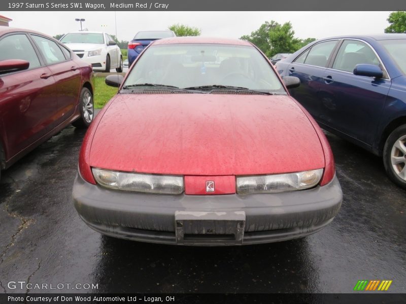 Medium Red / Gray 1997 Saturn S Series SW1 Wagon