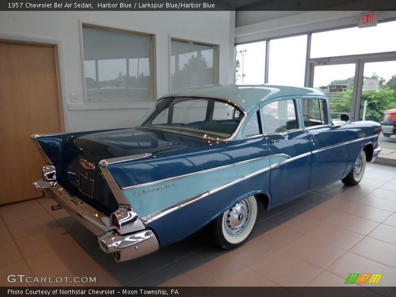 Harbor Blue / Larkspur Blue/Harbor Blue 1957 Chevrolet Bel Air Sedan