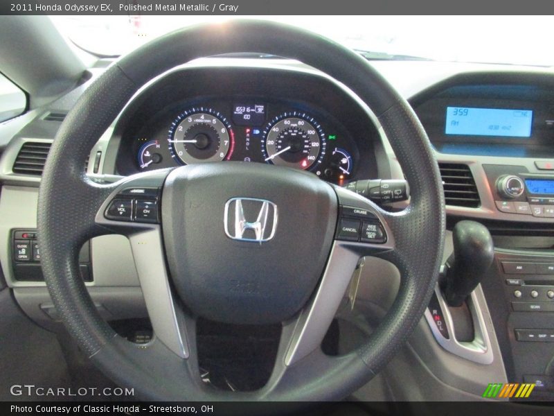 Polished Metal Metallic / Gray 2011 Honda Odyssey EX