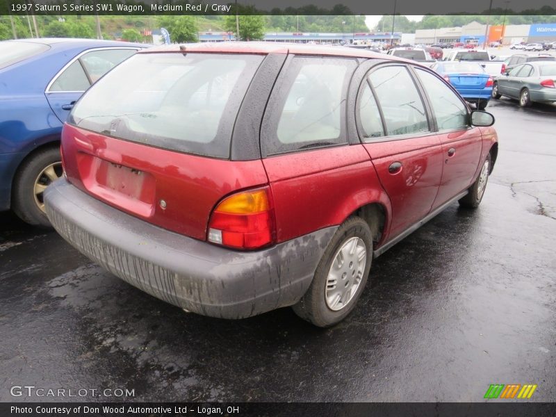 Medium Red / Gray 1997 Saturn S Series SW1 Wagon