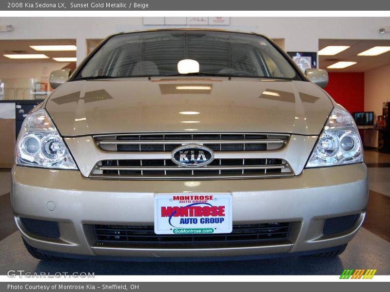 Sunset Gold Metallic / Beige 2008 Kia Sedona LX