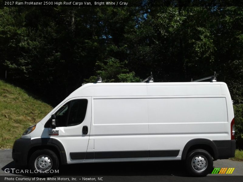 Bright White / Gray 2017 Ram ProMaster 2500 High Roof Cargo Van