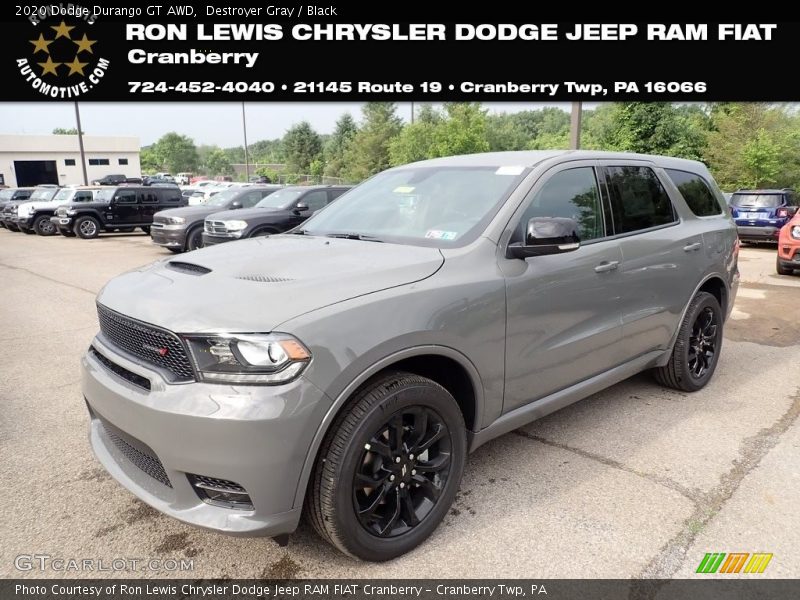 Destroyer Gray / Black 2020 Dodge Durango GT AWD