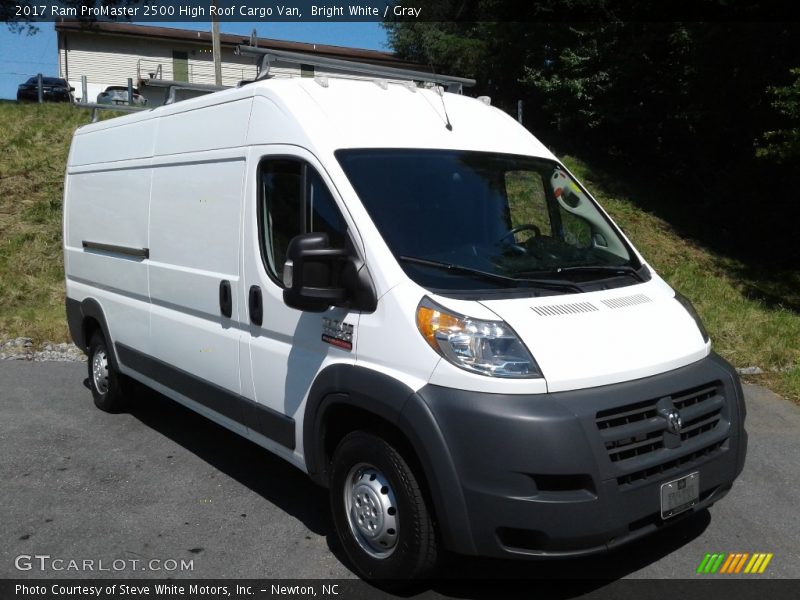 Bright White / Gray 2017 Ram ProMaster 2500 High Roof Cargo Van