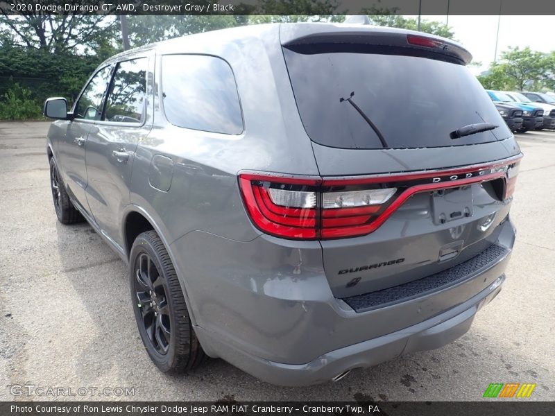 Destroyer Gray / Black 2020 Dodge Durango GT AWD