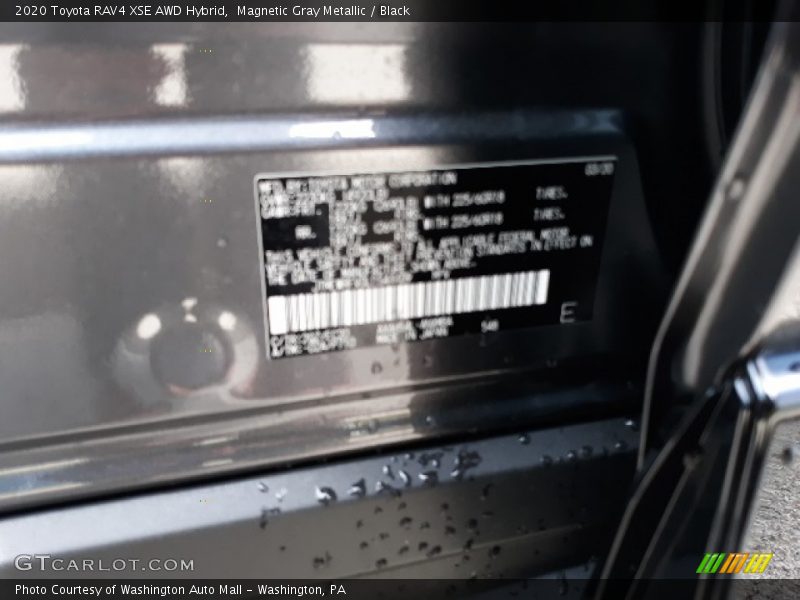Magnetic Gray Metallic / Black 2020 Toyota RAV4 XSE AWD Hybrid