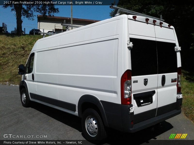 Bright White / Gray 2017 Ram ProMaster 2500 High Roof Cargo Van